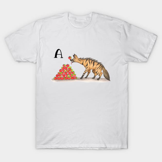 A is for Aardwolf T-Shirt by thewatercolorwood